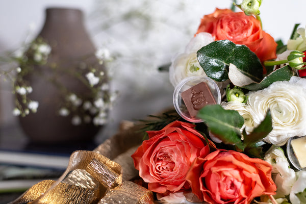 Bouquet chocolats & fleurs